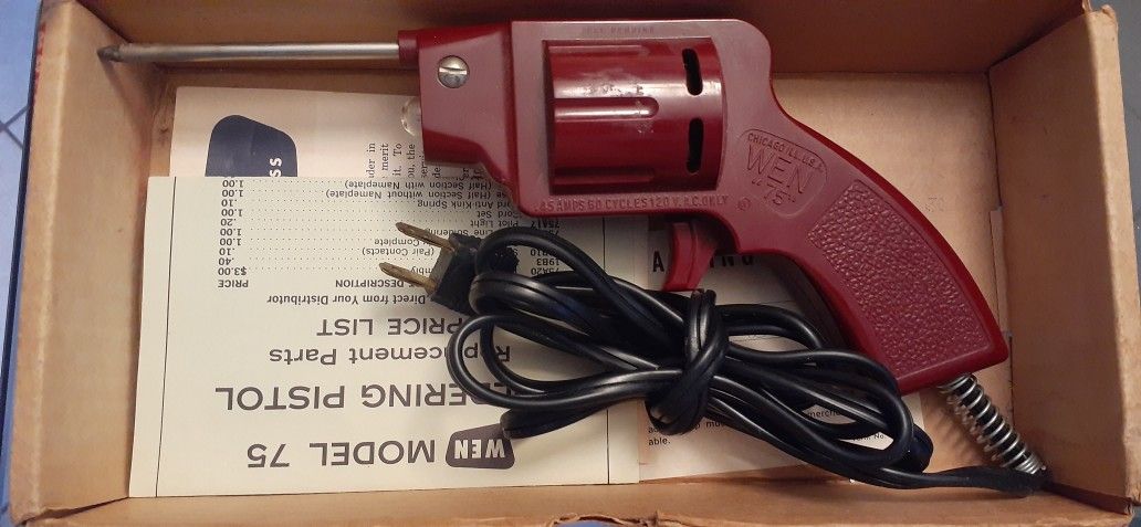 Vintage Mid Century Soldering Pistol /Gun MODEL 75 - WEN Products, INC