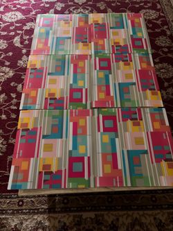 Colorful Geometric Placemats Set of 8