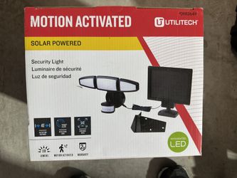 Motion Activated, Solar Powered Security Light