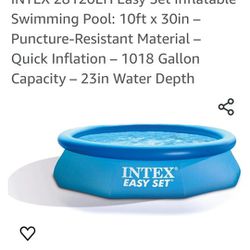 Intex Easy Up Pool W/pump