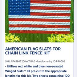 AMERICAN FLAG FENCE KIT *NEW!