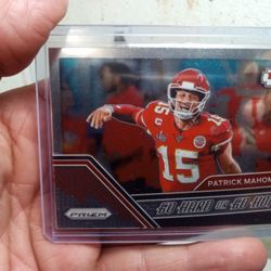 PATRICK MAHOMES PRIZM CHROME CARD  🔥