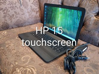 Touchscreen Laptop HP-15-ba079dx-AMD-A10-9600p R-8gb ram-128gb HD SSD solid good for stud-ents.