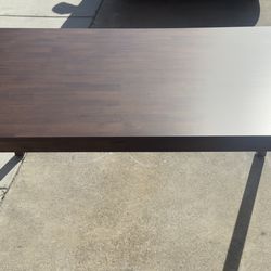 RoyalCraft 55" Dining Table for 4-6 People, Farmhouse Solid Wood Kitchen Table, 300LBS capacity