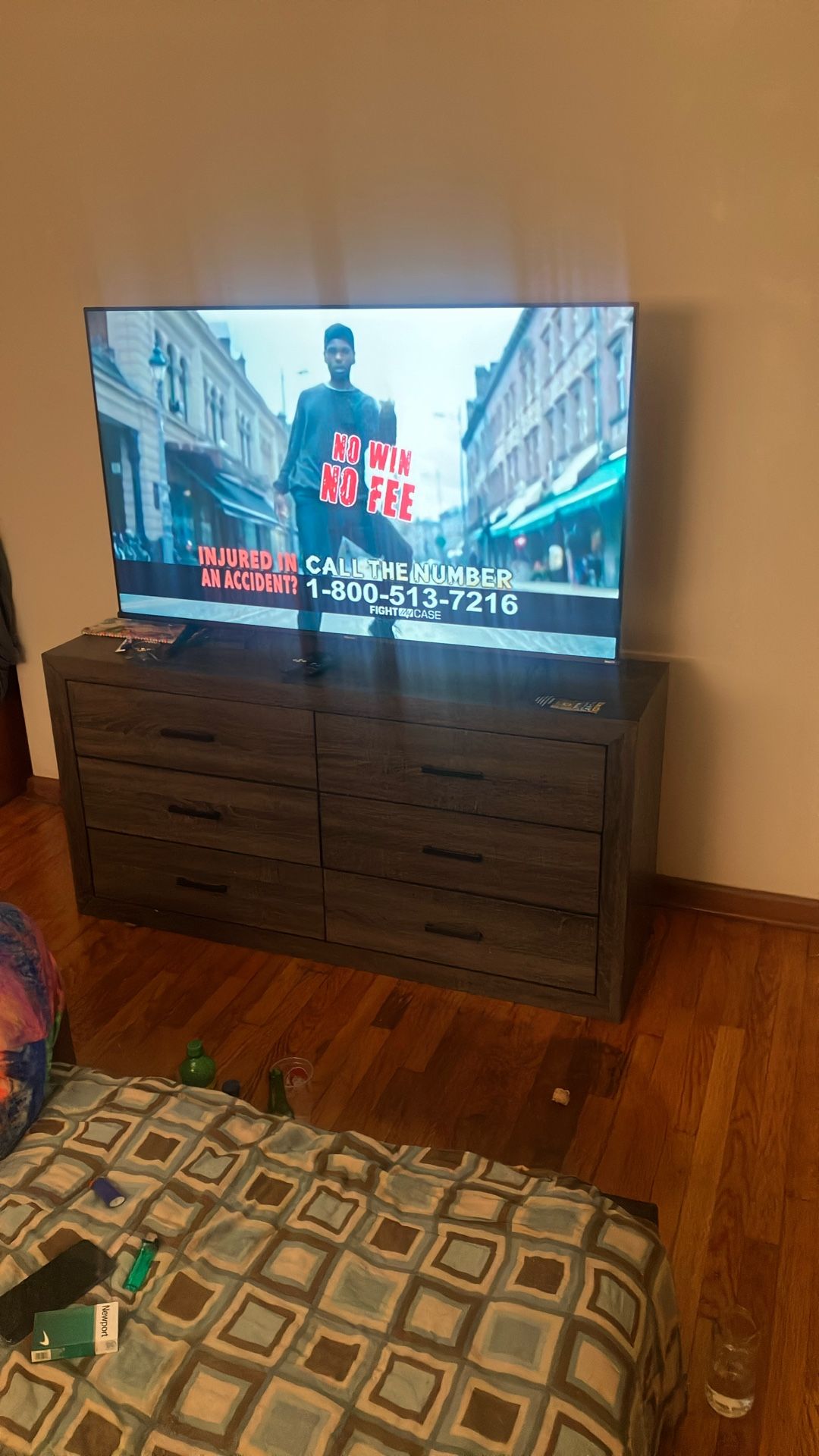 60” TV Roku & Dresser