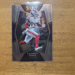 2021 SELECT KADARIUS TONEY ROOKIE CARD 