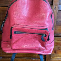 Men’s Coach Leather backpack