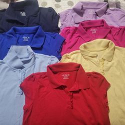 Girls Uniform Polo's Size L(10/12)