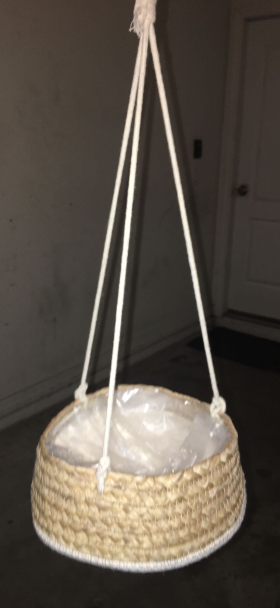 Brand New Boho-ish Fabric Plant Hanger/Holder