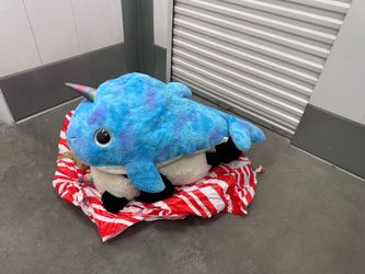 Jumbo Blue Tie-Dye Narwhal
