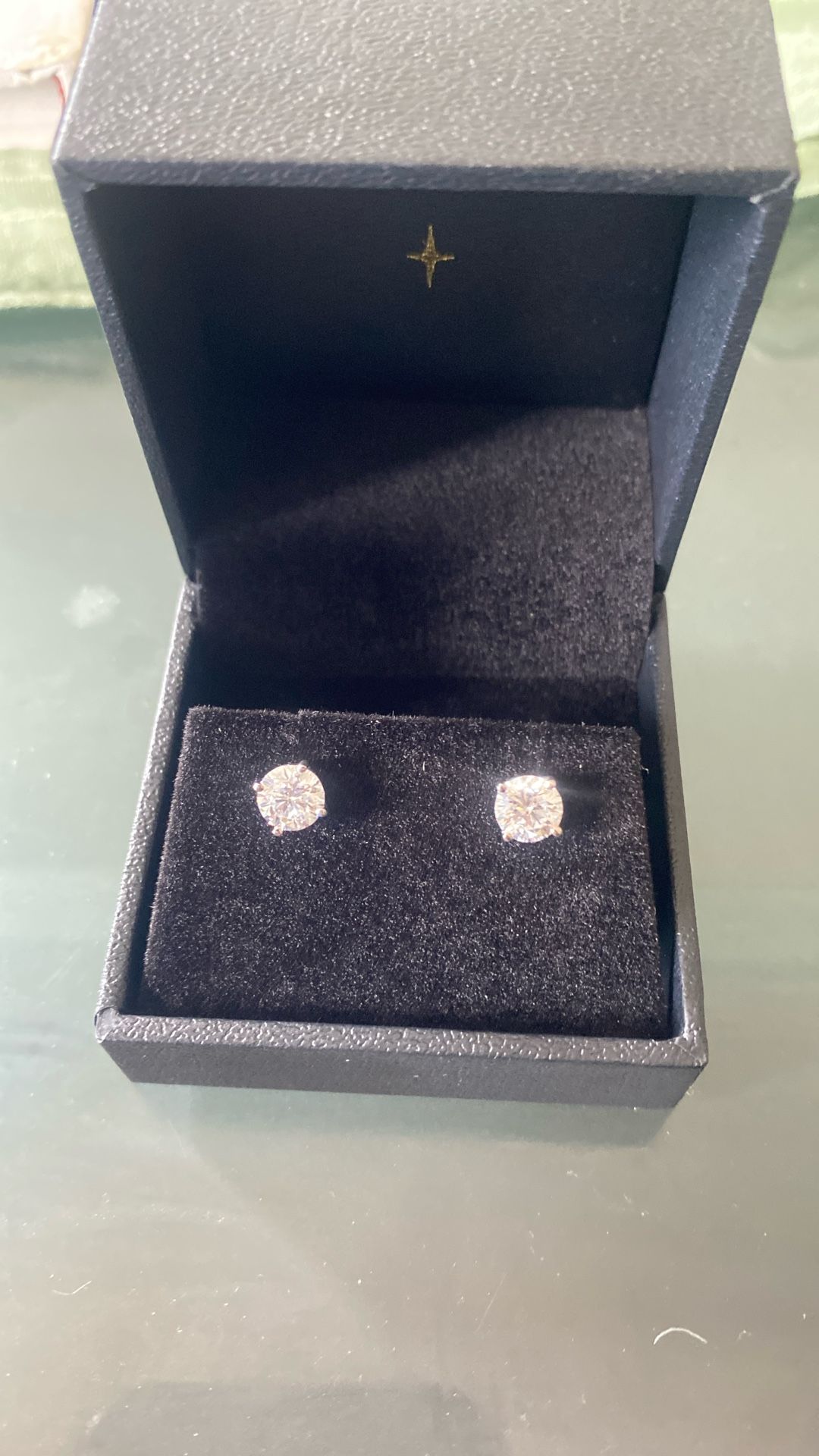 Ross & Simon 2ct Diamond Platinum Stud Earrings