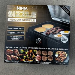 Ninja Sizzle 14" Electric Griddle, Indoor, Nonstick NEW 