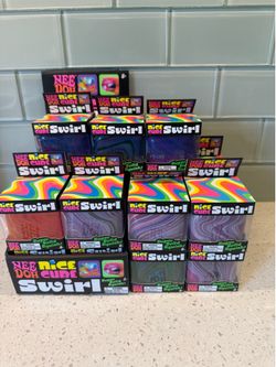 Needoh Swirl Cube & More AUTHENTIC (purple, green orange lavender)