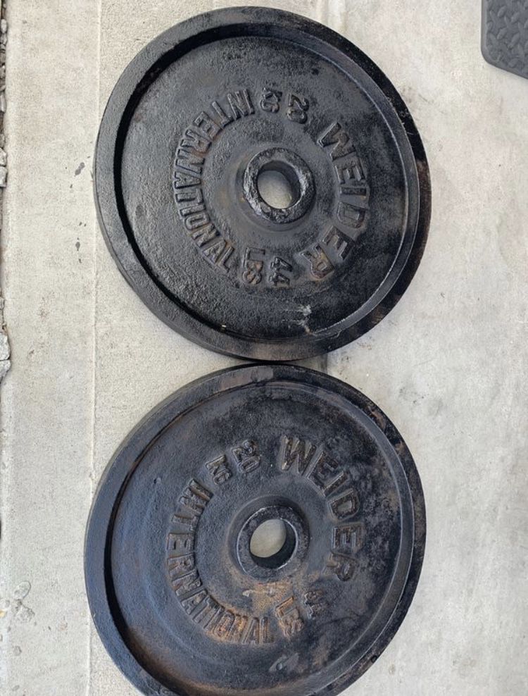 Olympic 2in weight plates-two 44lbs plates