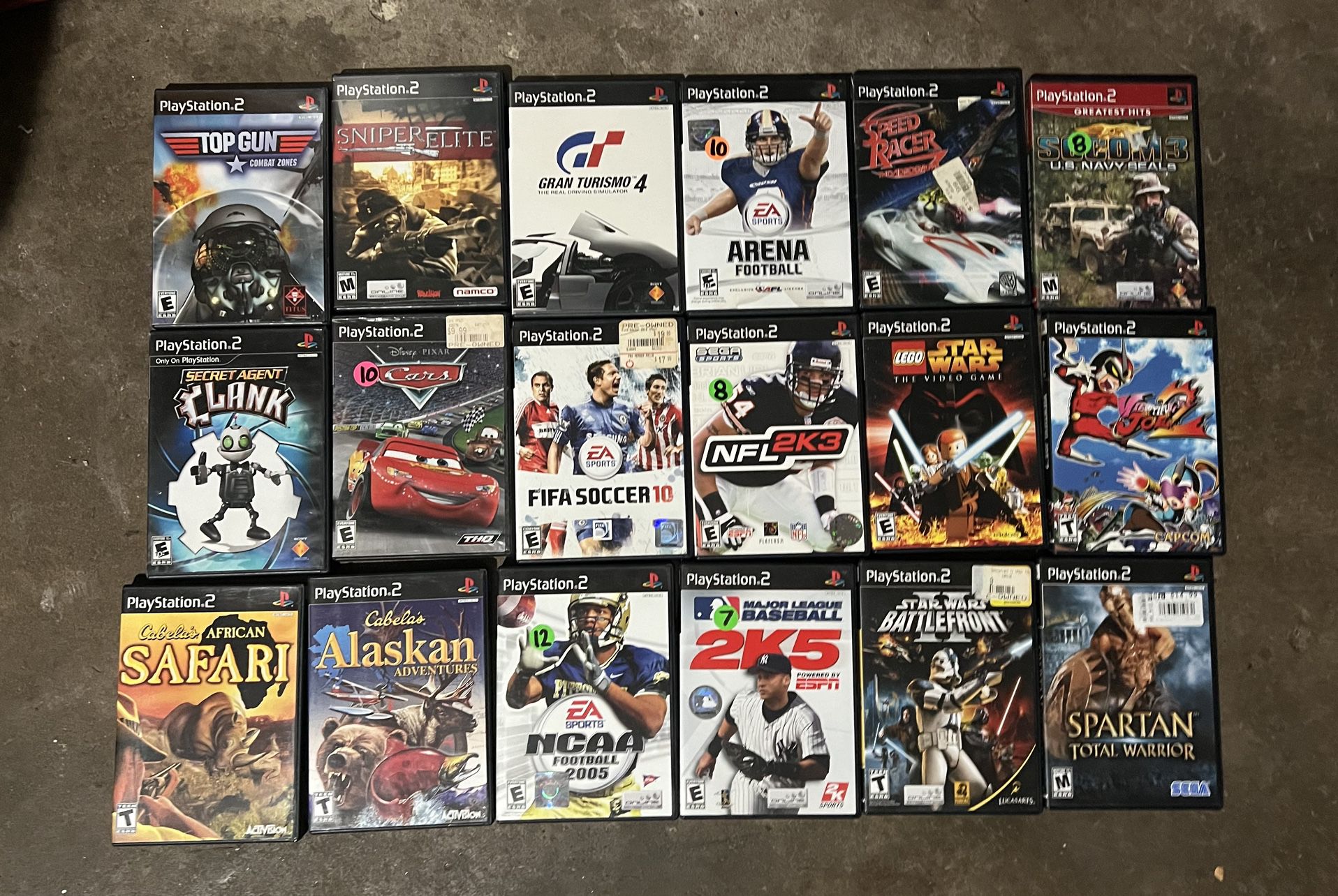 Ps2 Games $10-20 Each