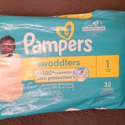 Pampers  New Bag 32 Diapers