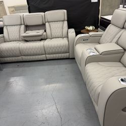 Sofas Set Power Recliner 