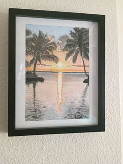 Hand drawn sunset