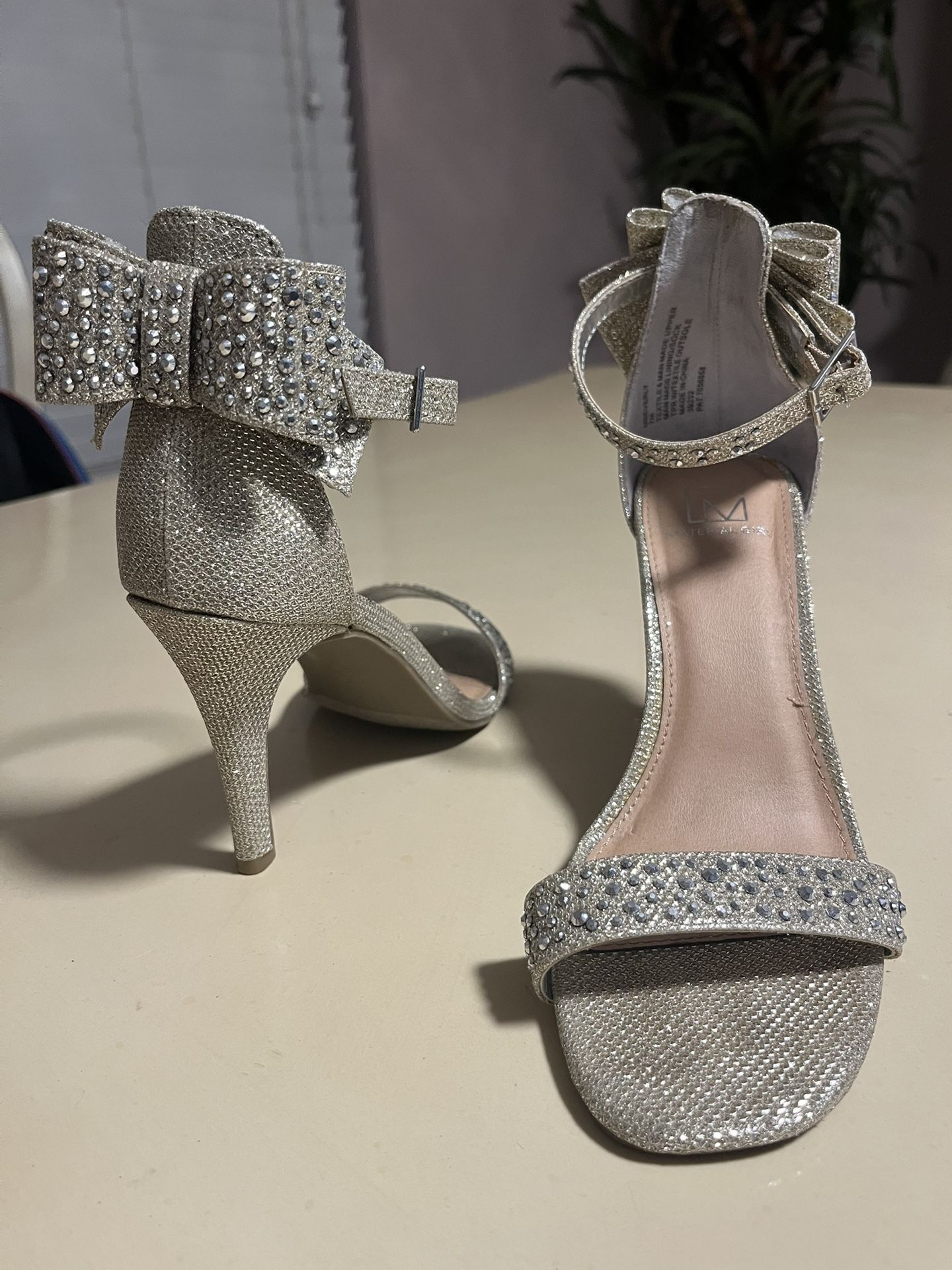 Silver High Heels