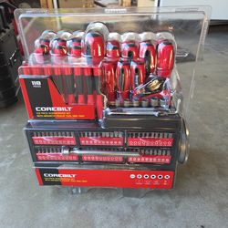 Corebilt 118 piece screwdriver set
