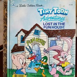 Little Golden Book #111-68 Tiny Toon Adventures-Lost In The Fun House 1990 1st Edition