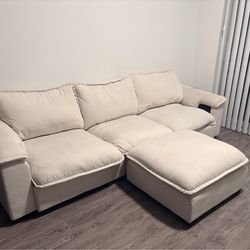 Beige couch