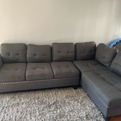 Gray Sectional Couch 