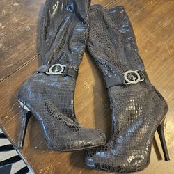 Baby Phat Faux Snake Skin Boots