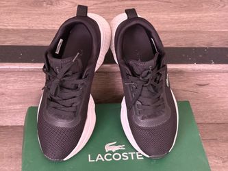 Size 6 - Lacoste black sneakers white soles