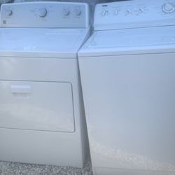 Kenmore  Washer And Dryer Set White Working Perfectly Fine Kenmore 