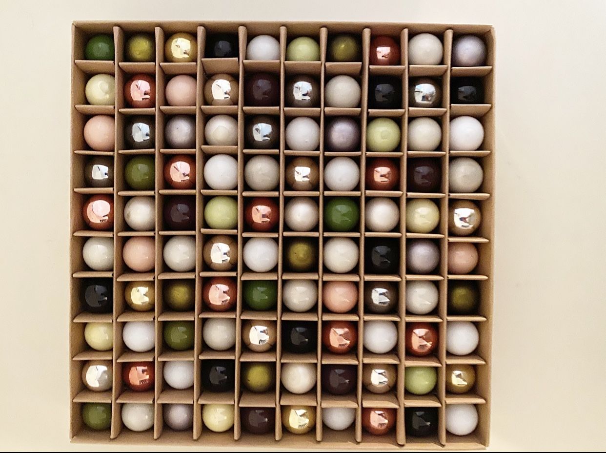 100 Mini Glass Bauble Ornament Set - Shop Terrain Exclusive - Neutrals