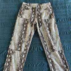 Denim Snakeskin Jeans (Pleasures)