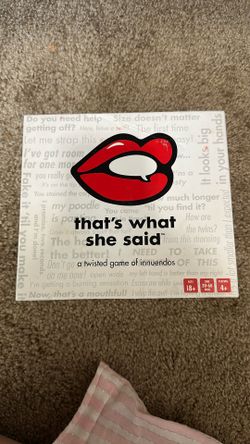 That’s What She Said Game