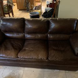Leather sofas $300