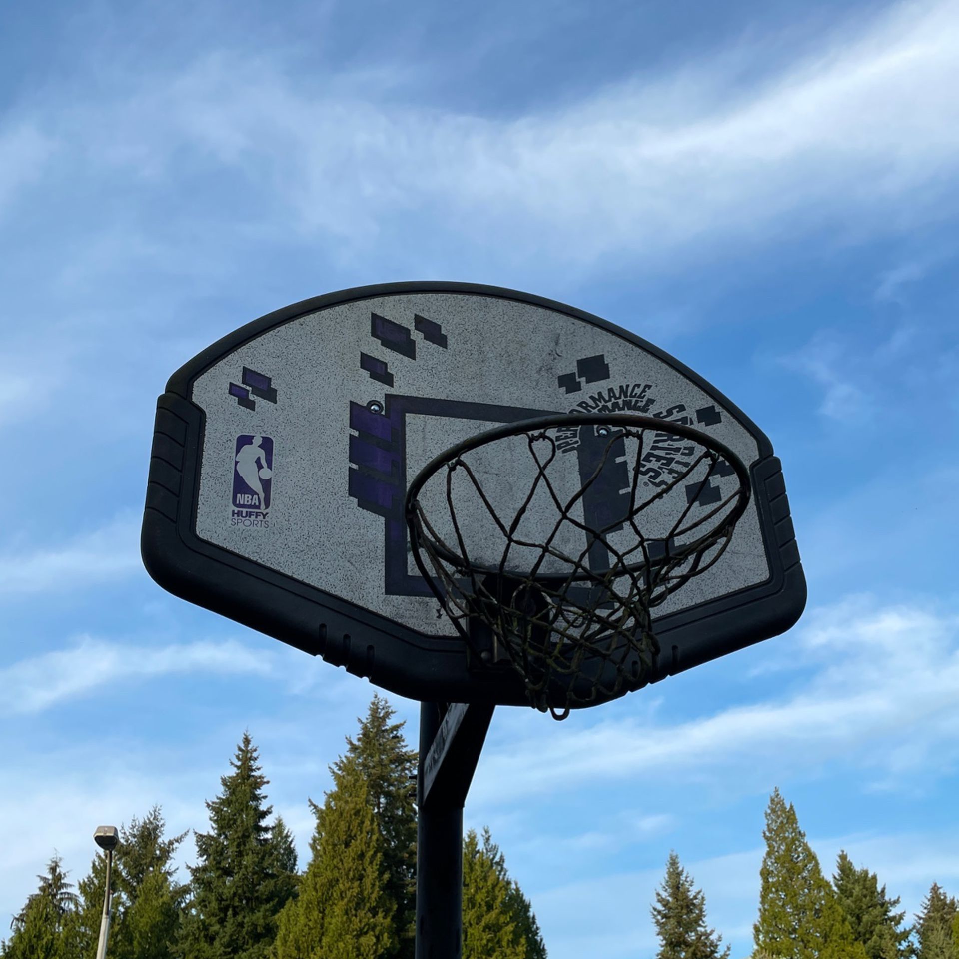 Basketball Hoop, Post, Moveable Base