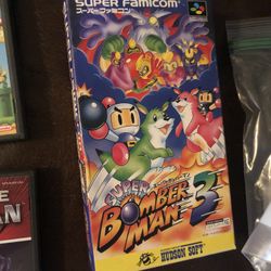 Bomberman 3 Super Famicom Super Nintendo SNES 