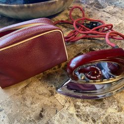Vintage Foeller Mini Travel Iron with Case 