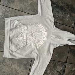 Gray Sp5der hoodie
