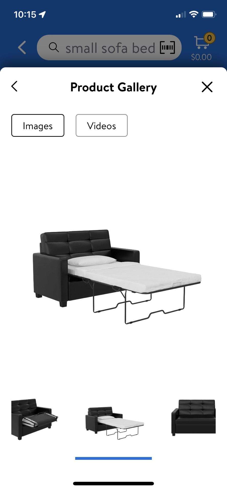 Mainstays Loveseat Sleeper Sofa.