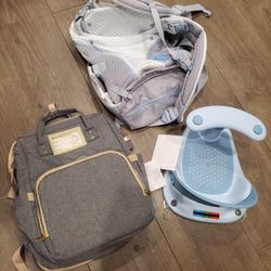 Baby Diaper Bag Backpack Newborn Bath Holder Wrap Baby Carrier