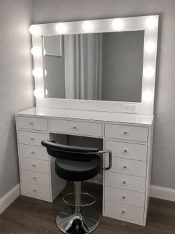 Vanity and chair