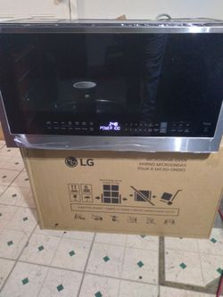 L.G. Smart 2.1 cu. ft. Stainless Steel Electric 1050-Watt Over-The-Range Microwave with Sensor Cook  New