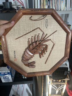Wooden Chinese Lobster Decoration