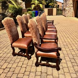 Set Of 10 Dining Chairs