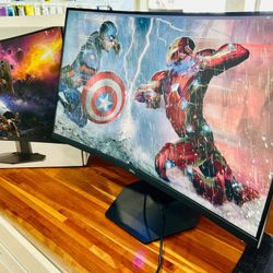 DELL 32” S3222DGM Curved Gaming Monitor with 166Hz 2560X1440 Brand New