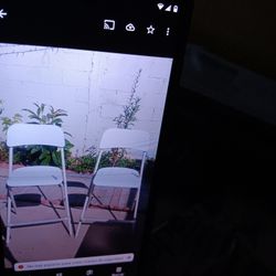 Par De Sillas Blancas 