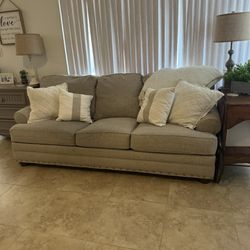 Grey / Beige Sofa / Couch