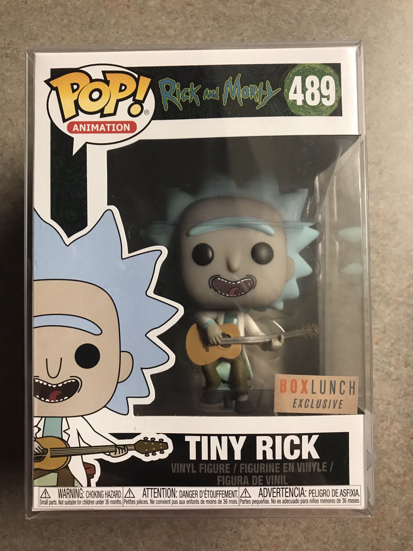 Funko Pop Tiny Rick 489 Box Lunch Exclusive Morty MINT with Protector