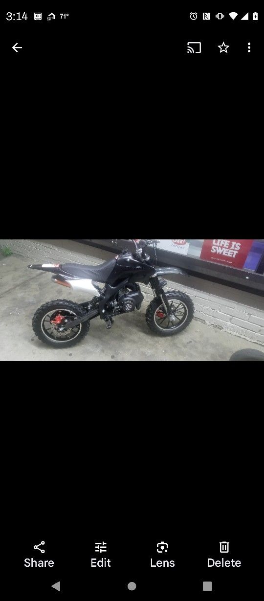 50CC 2-Stroke Kid Dirt Bike, $300