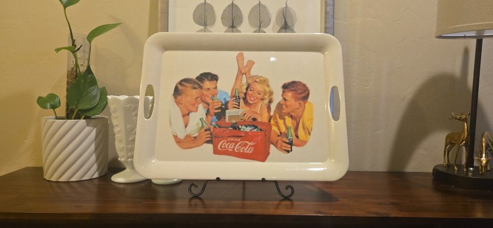 Coca-Cola Retro Serving Tray β Large 19.5" Sakura 2002 πΎπ§